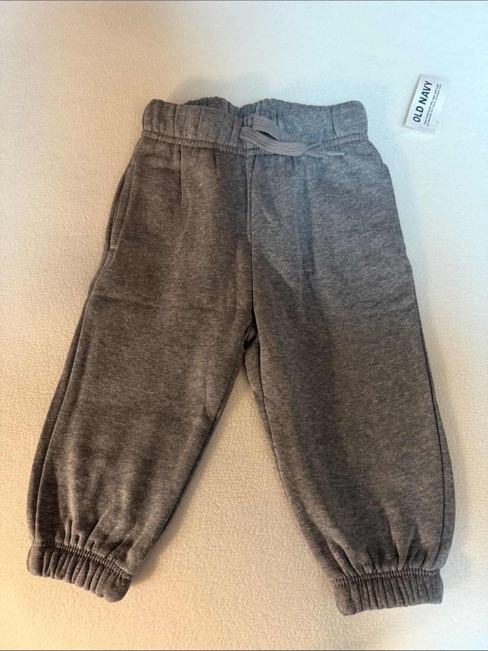 Old Navy Kids Heather Gray Jogger Sweatpants 12-18 months NWT pockets drawstring